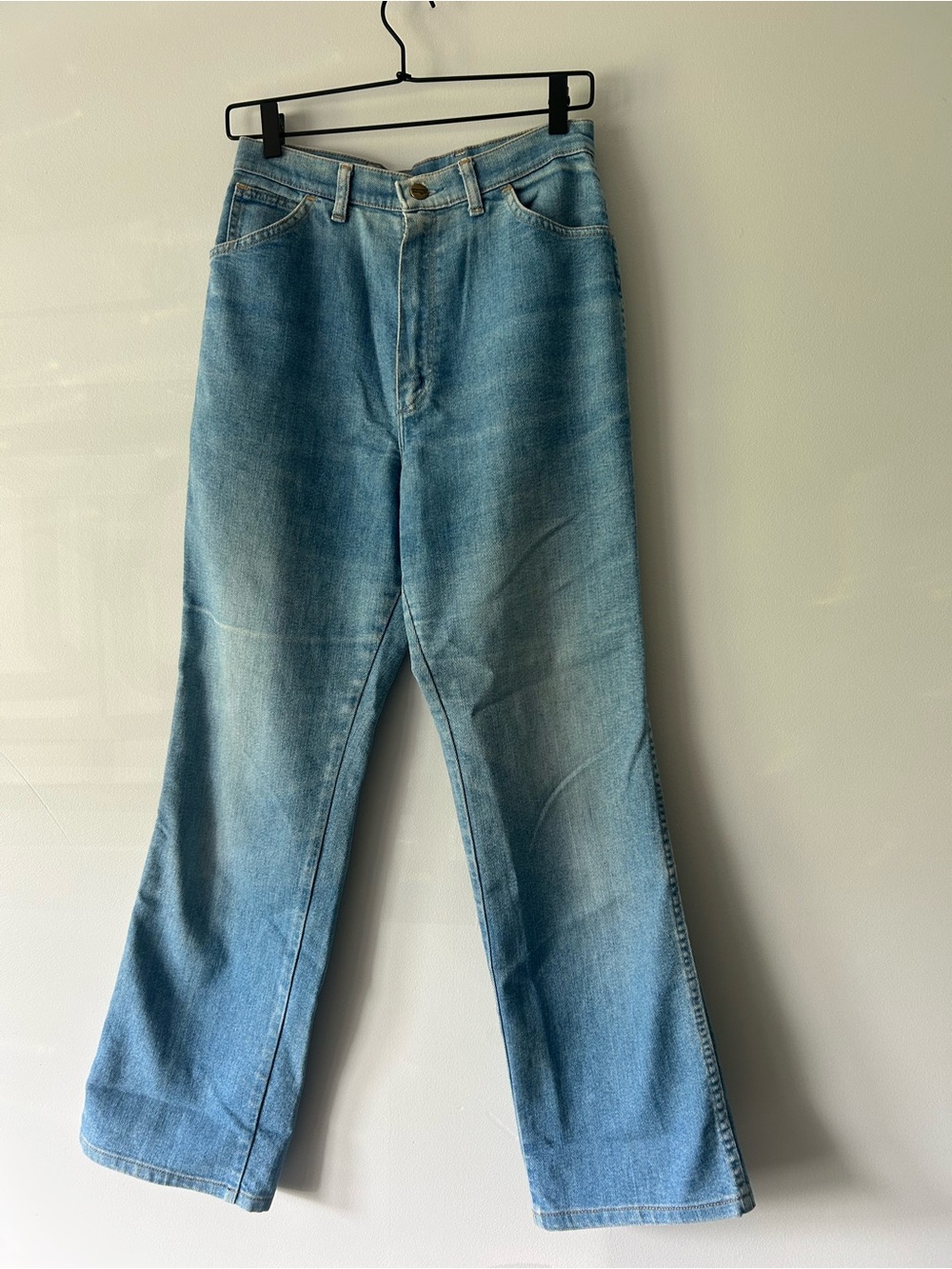 Vintage 80’s Wrangler Light Blue High-Waist Jeans - Picture 4 of 6